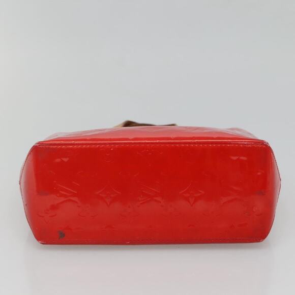 LOUIS VUITTON Monogram Vernis Reade PM Hand Bag Red Rouge M91088 - Picture 9 of 12